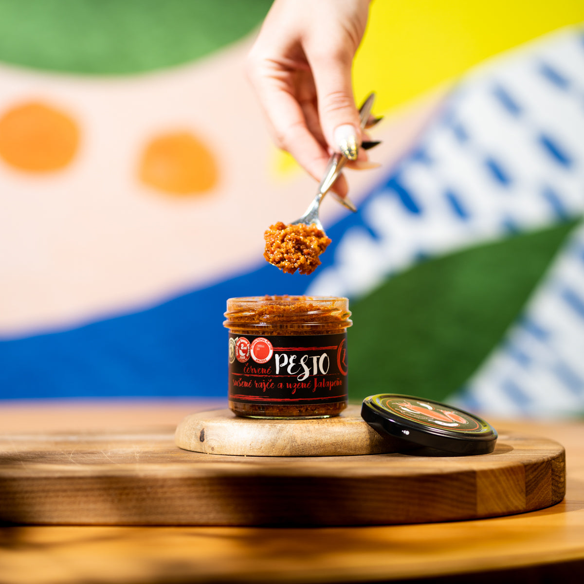 Pesto sušená paradajka s jalapenom, 120g