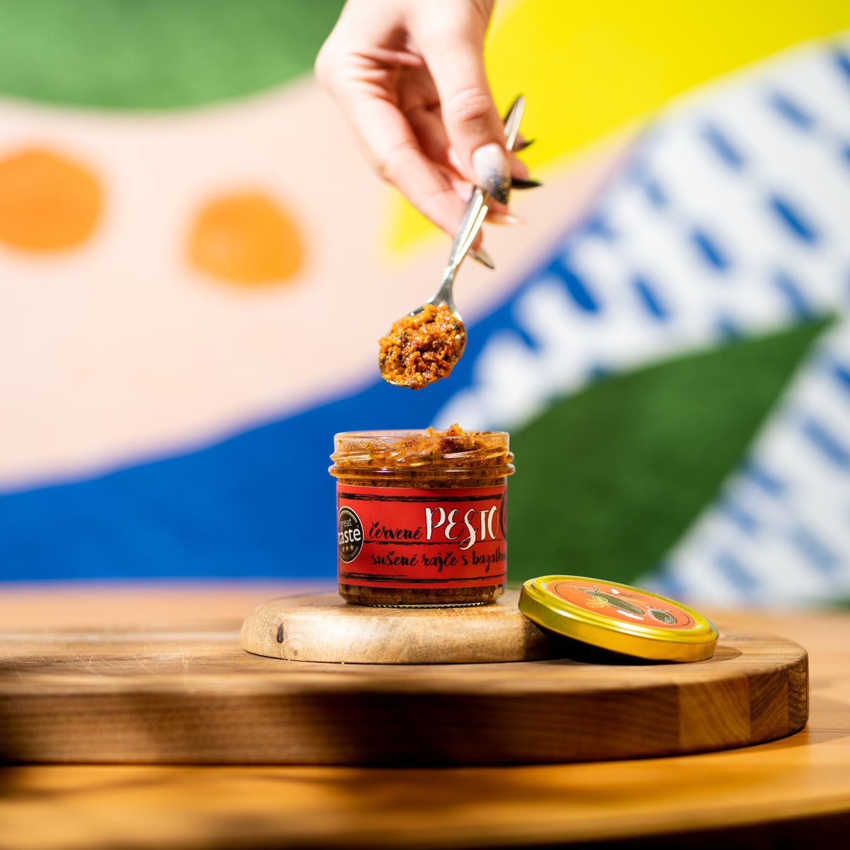 Pesto sušená paradajka s bazalkou, 120g